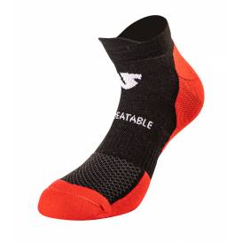 Ponožky COMFY SHORT 2022, UNDERSHIELD (červená/čierna)