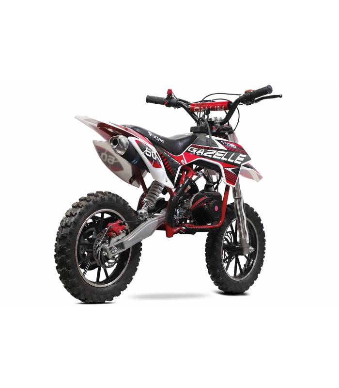 Motocykl Minicross GAZELLE DeLuxe 49cc 2t Červená