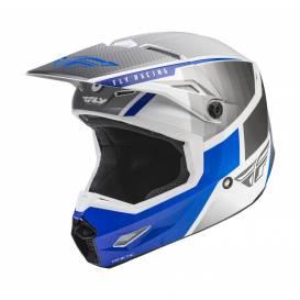 Helmet KINETIC DRIFT, FLY RACING - USA (blue/grey/white)