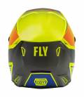 Helmet KINETIC DRIFT, FLY RACING - USA (blue/hi-vis/grey)