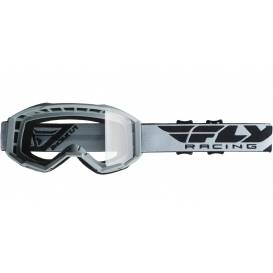Goggles FOCUS 2020, FLY RACING (grey, clear plexiglass without pins)