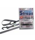 CARABINER STRAPS straps adjustable and reinforced, OXFORD - England (gray, width 25 mm)