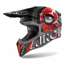 WRAAP Alien Helmet, AIROH (Red Matte) 2022