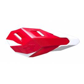 Lever covers HP3 CROSS/ENDURO, RTECH (red/white, incl. mounting kit)