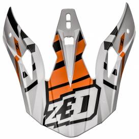 Visor for X1.9 and X1.9D helmets, ZED (orange/white/black)