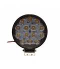 Additional LED light for motorcycles and quad bikes - round