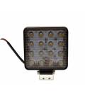 Additional LED light for motorcycles and quad bikes - square