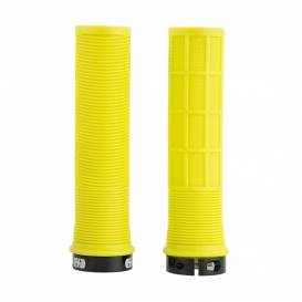 Grips DRIVER MTB LOCK-ON with screw clamps, OXFORD (fluo yellow, length 130 mm, 1 pair)