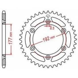 Steel rosette for secondary chains type 520, JT - England (52 teeth)