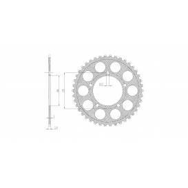 Dural rosette for secondary chains type 520, SUNSTAR (42 teeth)