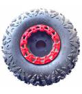 Front disc including tire and decorative cover for the XTR Warrior ATV
