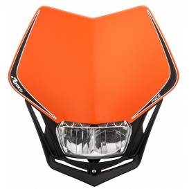 UNI front mask including V-Face FULL LED light, RTECH (orange/black)