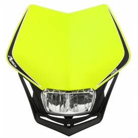 UNI predná maska vrátane svetla V-Face FULL LED, RTECH (neón žltá/čierna)