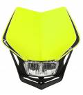 UNI front mask including V-Face FULL LED light, RTECH (neon yellow/black)