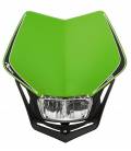 UNI přední maska včetně světla V-Face FULL LED, RTECH (zelená/černá)