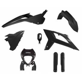 Set of Beta plastics, RTECH (black, 6 parts incl. mask and fork covers)