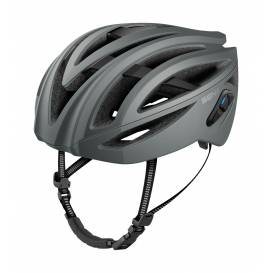 Cycling helmet with R2 headset, SENA (matte grey)