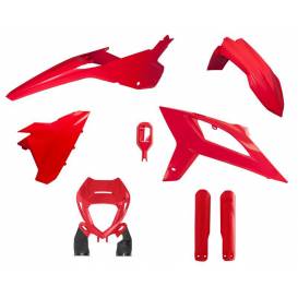 Set of Beta plastics, RTECH (red, 6 parts incl. mask and fork covers)