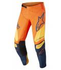 Pants TECHSTAR FACTORY 2022, ALPINESTARS (orange/dark blue/yellow)