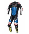 GP TECH 4 2022 One Piece Suit, TECH-AIR Compatible, ALPINESTARS (Blue/Fluo Yellow/Fluo Red/Black/White)