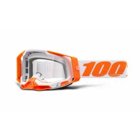 RACECRAFT 2, 100% ORANGE glasses, clear plexiglass