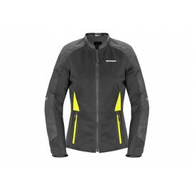 Jacket SUPER NET LADY 2022, SPIDI, women's (black/yellow fluo)