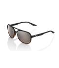 Sunglasses KASIA Soft Tact Black/Havana, 100% (HIPER silver glass)