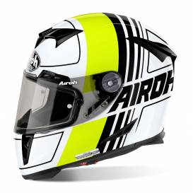 GP 500 Scrape Helmet, AIROH (White/Yellow/Black)