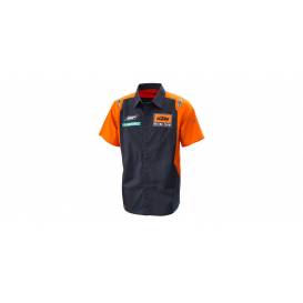 Košeľa REPLICA TEAM KTM, (modrá/oranžová)