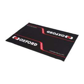 Doormat in front of the entrance door RACE, OXFORD (black/white/red, size 90 x 60 cm)