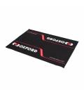 Doormat in front of the entrance door RACE, OXFORD (black/white/red, size 90 x 60 cm)