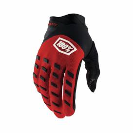 Gloves AIRMATIC, 100% - USA (red/black)