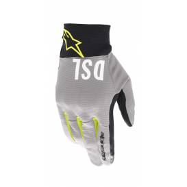 Gloves SHOTARO DIESEL JEANS 2022 collection, ALPINESTARS (grey/black/fluo yellow)