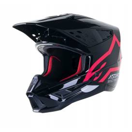 Helmet S-M5 COMPASS 2023, ALPINESTARS (black/pink)
