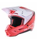 Helmet S-M5 RAYON, ALPINESTARS (red/white/black matte) 2023