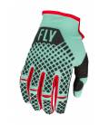 Gloves KINETIC SE, FLY RACING - USA 2023 (mint/black/red)