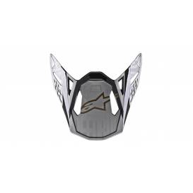 Helmet visor SUPERTECH S-M10 ALLOY, ALPINESTARS (silver/black/gold metallic)