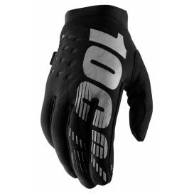 BRISKER gloves, 100% (black/grey)