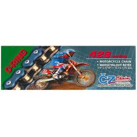 Chain 428OR, ČZ (color black, 60 links incl. disconnecting clutch CLIP)