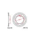 Steel rosette for secondary chains type 525, JT (40 teeth)