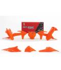 Set of plastics KTM, RTECH (orange, 6 parts, incl. L air filter cover)