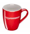 Red mug with AYRTON logo