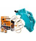 FOLIATEC two-component paint for brake calipers TURQUOISE (set for application)