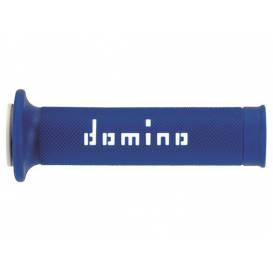 Grips A010 (road) length 120 + 125 mm, DOMINO (blue-white)