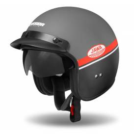 Oxygen Jawa OHC Helmet, CASSIDA (Matte Grey/Red/Black/White) 2023