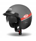 Oxygen Jawa OHC Helmet, CASSIDA (Matte Grey/Red/Black/White) 2023