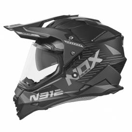 Helmet N312 EXTEND, NOX (Matte Black, Titanium) 2022