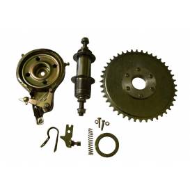 Wheel hub kit with rosette mounting with brake