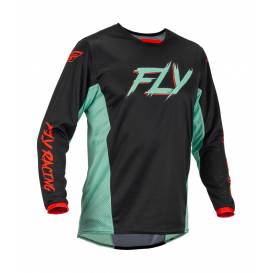 KINETIC SE RAVE, FLY RACING - USA 2023 Jersey (Black/Green/Red)