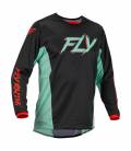 KINETIC SE RAVE, FLY RACING - USA 2023 Jersey (Black/Green/Red)